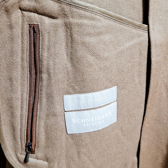 NWT/ Men's Schneiders Cashmere Coat Beigh NWT - Picture 4 of 16